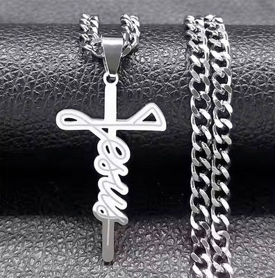 Men's Or Lady's 18K Gold Plated Jesus Cross