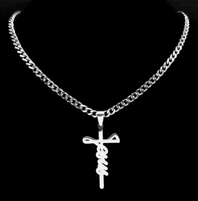 Men's Or Lady's 18K Gold Plated Jesus Cross