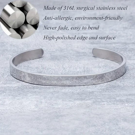 Once By My Side Memorial Stainless Steel Dog Bracelet