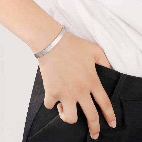 Once By My Side Memorial Stainless Steel Dog Bracelet
