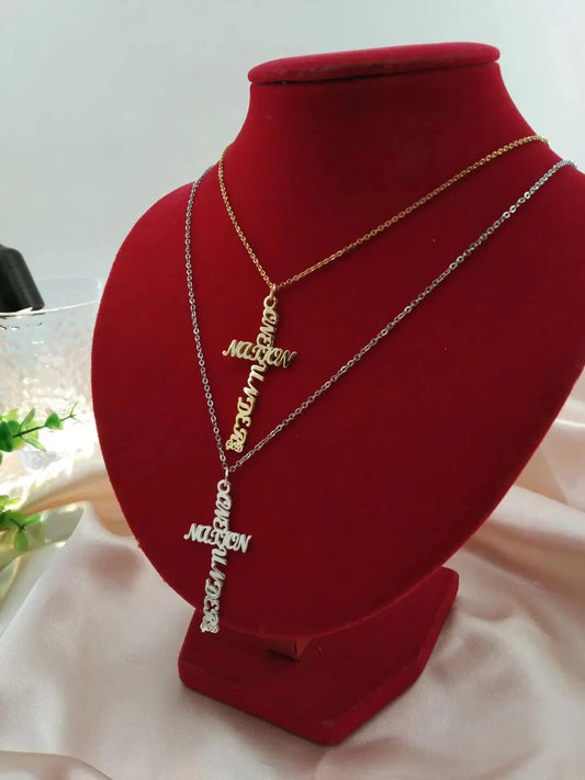 One Nation Under God Cross Necklace