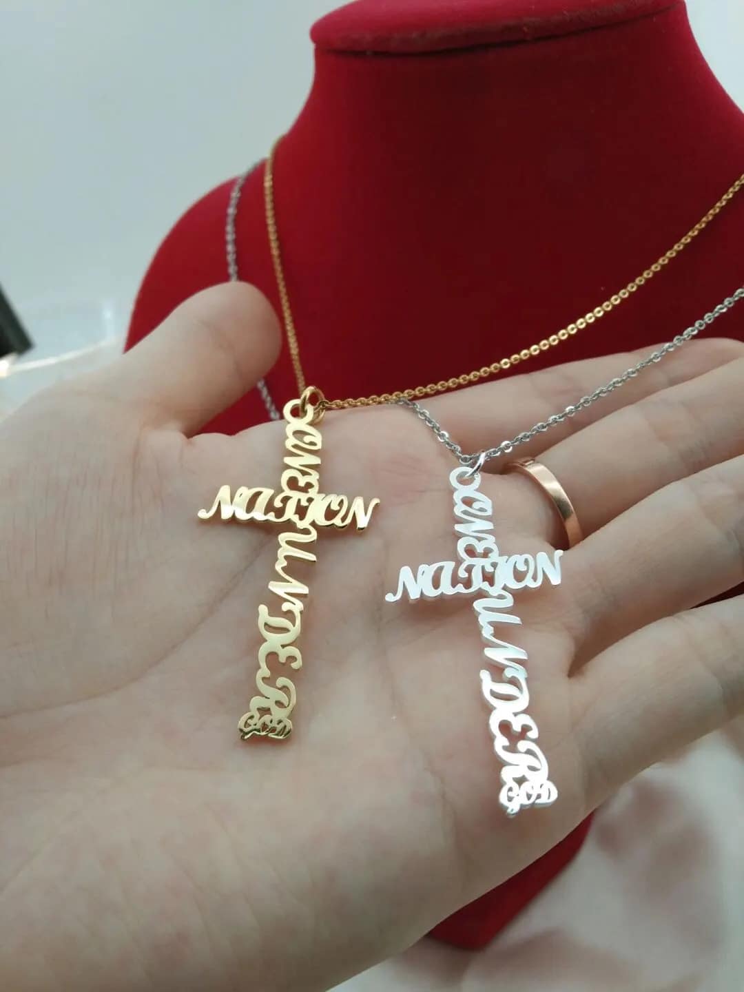 One Nation Under God Cross Necklace