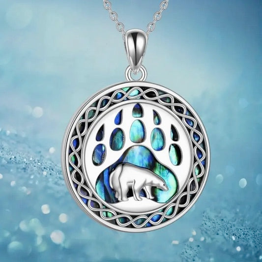 Polar Bear Law With Abalone Underlay Non-Fade Titanium Steel