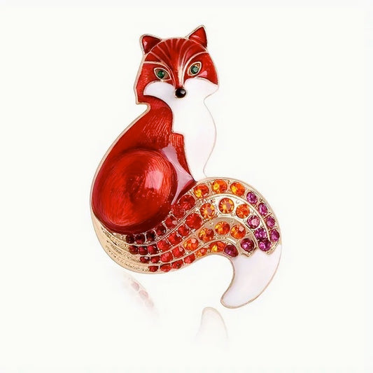 Red Fox Brooch