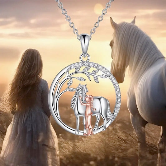 Pony And Girl Necklace