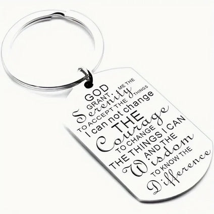 Serenity Prayer Keychain