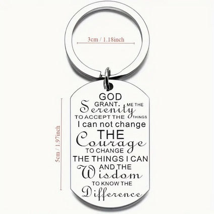 Moments Bible Scripture Prayer Cross Keychain
