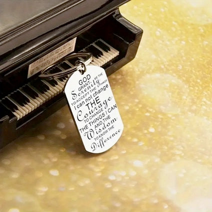 Moments Bible Scripture Prayer Cross Keychain