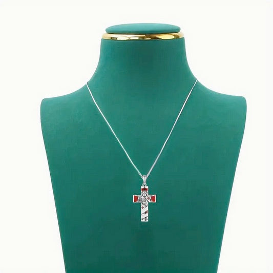 Knight Templar Prayer Cross Necklace