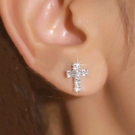 Cubic Zerconia Lady's Post Earrings