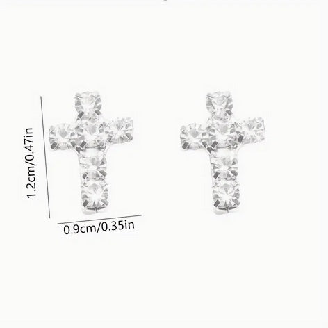 Cubic Zerconia Lady's Post Earrings