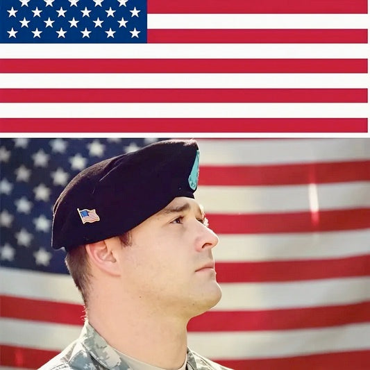 Waving American Flag Pin